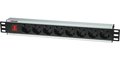 Obrázok pre výrobcu Intellinet BLACK surge strip rack 19 230V/10A 8xEURO 3m
