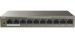 Obrázok pre výrobcu Tenda TEF1110P-8-63W PoE AT switch - 8x PoE 100 Mb/s + 2x Uplink 100 Mb/s, PoE max 63W, fanless
