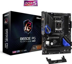 Obrázok pre výrobcu ASRock B650E PG Riptide WiFi / AMD B650 / AM5 / 4x DDR5 DIMM / 3x M.2 / HDMI / USB-C / WiFi / ATX