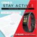 Obrázok pre výrobcu UMAX Stay Active! chytrá váha Smart Scale US10C + chytrý náramek U-Band 116 HeartRate Color