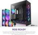 Obrázok pre výrobcu NZXT skříň H9 Flow RGB+ dvoukomorová ATX / 2x140 mm RGB fan / 1x120 RGB fan / prosklená / controller / černá