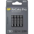 Obrázok pre výrobcu Nabíjacia batéria, AAA (HR03), 1.2V, 800 mAh, GP, papierová krabička, 4-pack, ReCyko Pro