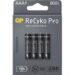 Obrázok pre výrobcu Nabíjacia batéria, AAA (HR03), 1.2V, 800 mAh, GP, papierová krabička, 4-pack, ReCyko Pro