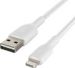 Obrázok pre výrobcu BELKIN kabel oplétaný USB-A - Lightning, 1m, bílý