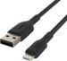 Obrázok pre výrobcu BELKIN kabel oplétaný USB-A - Lightning, 1m, černý