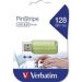 Obrázok pre výrobcu Verbatim USB flash disk, USB 2.0, 128GB, Store,N,Go PinStripe, zelený, 49462, pre archiváciu dát