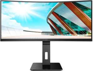 Obrázok pre výrobcu AOC CU34P2A 34"W VA LED 3440x1440 50 000 000:1 4ms 300cd HDMI DP USB pivot cierny