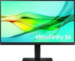 Obrázok pre výrobcu Samsung ViewFinity S6 (S60UD) 24" IPS LED 2560x1440 Mega DCR 5ms 350cd HDMI DP USB-C(90W) PIVOT cierny 100Hz