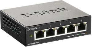 Obrázok pre výrobcu D-Link DGS-1100-05V2/E 5-Port Gigabit Smart Managed Switch- 5-Port 100BaseTX Auto-Negotiating 10/100/1000Mbps Switch