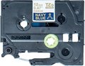 Obrázok pre výrobcu Brother originál páska do tlačiarne štítkov, Brother, TZE-RN34, zlatý tlač/modrý podklad, 4m, 12mm, pruhovaná