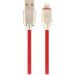 Obrázok pre výrobcu Gembird Premium rubber 8-pin charging and data cable, 2m, red