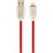 Obrázok pre výrobcu Gembird Premium rubber 8-pin charging and data cable, 1m, red