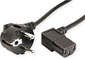 Obrázok pre výrobcu Kabel C-TECH síťový 2m 220/230V napájecí, lomený, VDE