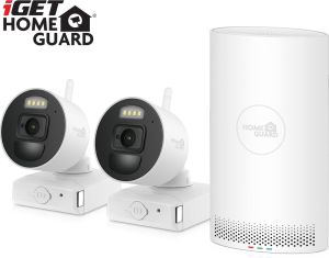 Obrázok pre výrobcu iGET HOMEGUARD HGNVK88002P - Kamerový systém s bateriovým provozem kamer a inovativní SMART detekcí pohybu, FullHD