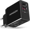 Obrázok pre výrobcu AXAGON ACU-QS24, QUICK a SMART nabíječka do sítě, 2x USB port QC3.0/AFC/FCP + 5V-1.2A, 24W