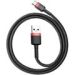 Obrázok pre výrobcu Baseus CATKLF-B91 Cafule Kabel USB-C 3A 1m Red/Black