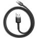 Obrázok pre výrobcu Baseus CATKLF-BG1 Cafule Kabel USB-C 3A 1m Grey/Black