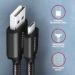 Obrázok pre výrobcu AXAGON BUMM-AM20AB, HQ kabel Micro USB <-> USB-A, 2m, USB 2.0, 2.4A, ALU, oplet, černý