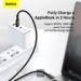 Obrázok pre výrobcu Baseus rychlonabíjecí datový kabel Tungsten Gold 100W 1m USB-C na USB-C černý