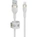 Obrázok pre výrobcu Belkin kabel USB-A s konektorem LTG,3M bilý pletený