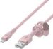 Obrázok pre výrobcu Belkin kabel USB-A s konektorem LTG,1M růžový pletený