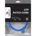 Obrázok pre výrobcu GEMBIRD PP6U-1M/B patchcord RJ45 cat.6 UTP 1m modrá