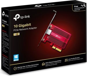 Obrázok pre výrobcu TP-LINK TX401 10 Gigabit PCI Express Network Adapter PCIe 3.0x4 Include CAT6A Ethernet Cable 10/5/2.5/1 Gbps