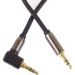 Obrázok pre výrobcu PremiumCord HQ stíněný kabel stereo Jack 3.5mm - Jack 3.5mm zahnutý 90° 1,5m