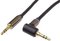 Obrázok pre výrobcu PremiumCord HQ stíněný kabel stereo Jack 3.5mm - Jack 3.5mm zahnutý 90° 5m