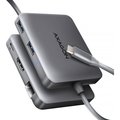 Obrázok pre výrobcu AXAGON HMC-5HL USB 5Gbps hub, 2x USB-A, HDMI 4k/60Hz, RJ-45 GLAN, PD 100W, kabel USB-C 20cm