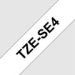 Obrázok pre výrobcu Brother - TZe-SE4, bílá / černá (18mm,plombovací)