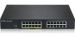 Obrázok pre výrobcu Zyxel GS1915-24EP, 24-port GbE, 12 port PoE, 130 Watt 802.3at, rackmount, fanless, Smart hybrid mode Switch, standalone or NebulaF