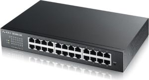 Obrázok pre výrobcu Zyxel GS1900-24Ev3, 24-port Desktop Gigabit Web Smart switch: 24x Gigabit metal, IPv6, 802.3az (Green)