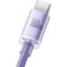 Obrázok pre výrobcu Baseus CAJY000505 Crystal Shine Series Datový Kabel USB - USB-C 100W 2m Purple