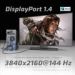 Obrázok pre výrobcu Club3D Kabel certifikovaný DisplayPort 1.4, HBR3, 8K60Hz (M/M), stříbrné koncovky, 4m, 24 AWG