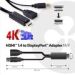 Obrázok pre výrobcu Adaptér HDMI Club3D 1.4 na DisplayPort 1.1 (M/F), napájanie USB, 18 cm