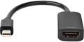 Obrázok pre výrobcu NEDIS redukční kabel/ Mini DisplayPort zástrčka - HDMI zásuvka/ černý/ 20 cm