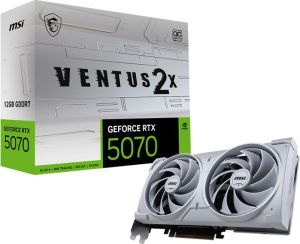 Obrázok pre výrobcu MSI NVIDIA GeForce RTX 5070 12G VENTUS 2X OC WHITE, RTX 5070, 12GB GDDR7, 3xDP, 1xHDMI
