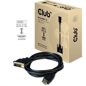 Obrázok pre výrobcu Club3D Kabel DVI-D na HDMI 1.4 (M/M), 2m