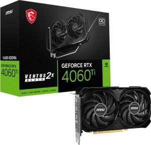 Obrázok pre výrobcu MSI GeForce RTX 4060 Ti VENTUS 2X BLACK 16G OC / 16GB GDDR6 / PCI-E / 3x DP / HDMI