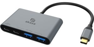 Obrázok pre výrobcu AKASA - USB Type-C 4-In-1 Hub