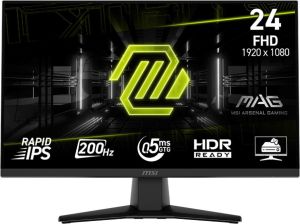 Obrázok pre výrobcu MSI MAG 242F gaming monitor 23,8" Rapid IPS/FHD/ 200Hz/0,5ms/ HDMI/DP/černá