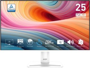 Obrázok pre výrobcu MSI LCD PRO MP251W E2, 24.5", 1920 x 1080, IPS, 120Hz, 300nits, VESA 100x100, White