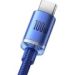 Obrázok pre výrobcu Baseus CAJY000403 Crystal Shine Series Datový Kabel USB - USB-C 100W 1,2m Blue