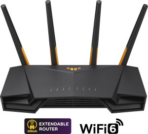 Obrázok pre výrobcu ASUS TUF Gaming AX3000 V2 Dual Band WiFi 6 Gaming Router with Mobile Game Mode, 2.5Gbps