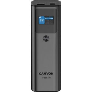 Obrázok pre výrobcu Canyon PB-2010, Powerbank, Li-Pol, 27.000 mAh, Digitálny displej, 2xUSB-C + 1xUSB-A, výkon 140W, nabíjanie notebookov!