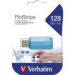 Obrázok pre výrobcu Verbatim USB flash disk, USB 2.0, 128GB, Store,N,Go PinStripe, modrý, 49461, pre archiváciu dát