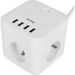 Obrázok pre výrobcu Nabíjecí stanice Huslog 12W 3xzásuvka , 4xUSB bílá