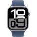 Obrázok pre výrobcu Apple Watch Series 10 GPS 46mm Silver Aluminium Case with Denim Sport Band - M/L