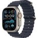 Obrázok pre výrobcu Apple Watch 49mm Navy Ocean Band Extension - Natural Titanium Finish